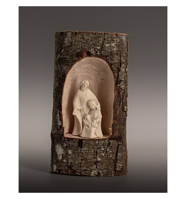 3350 - Holy Family in a tree trunk
