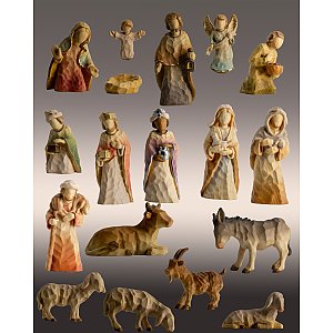 8197 - Nativity Scene ANNA 18 pieces