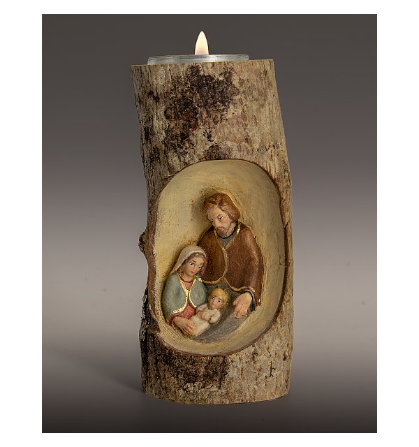 3352 - tronco d'albero con candela COLOR
