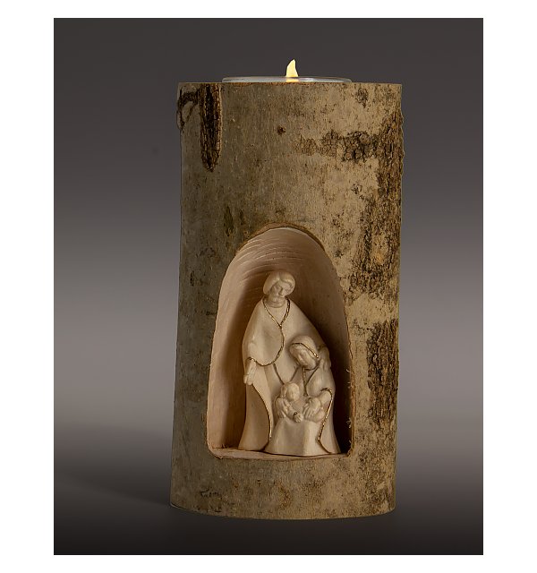 3357 - S. Famiglia con tronco d'albero e candella GOLDSTRICH