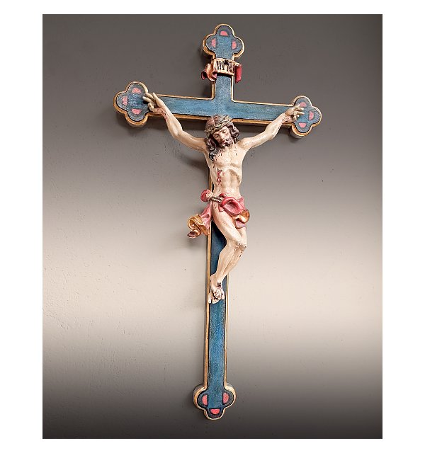 4101 - Crocifisso con croce barocca ECHTGOLD