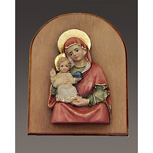 1190 - Madonna Icona con cornice rotonda